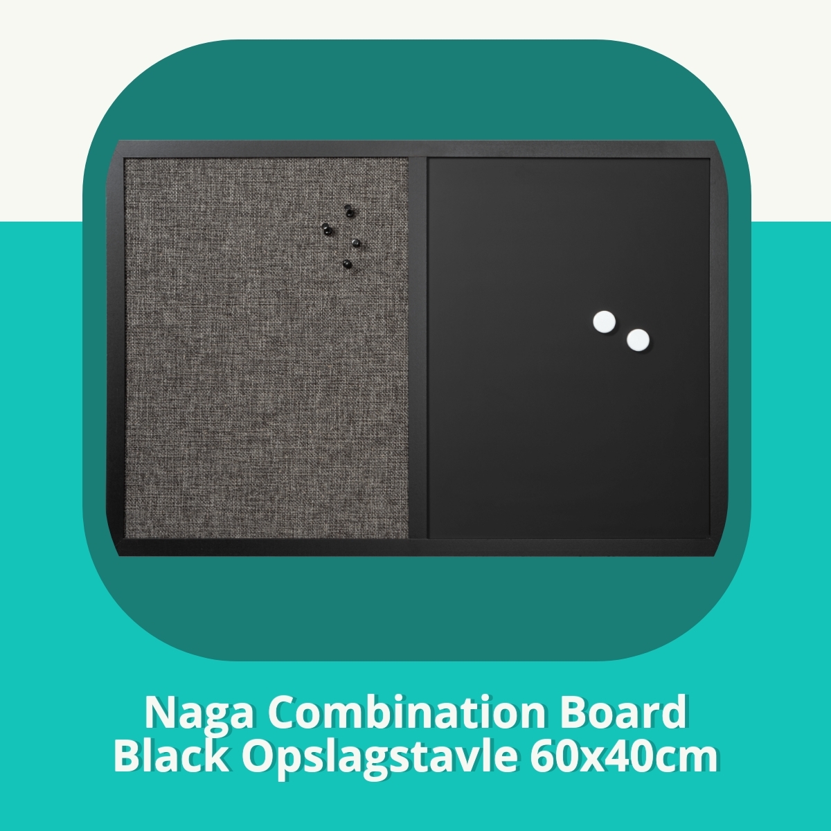 Anmeldelse af Naga Combination Board Black Opslagstavle 60x40cm