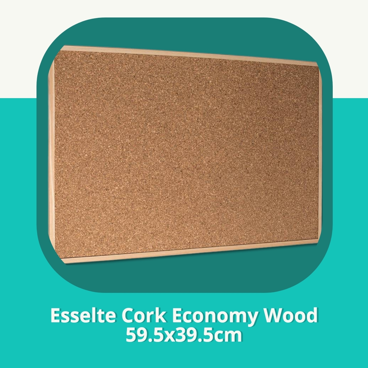 Anmeldelse af Esselte Cork Economy Wood 59.5x39.5cm