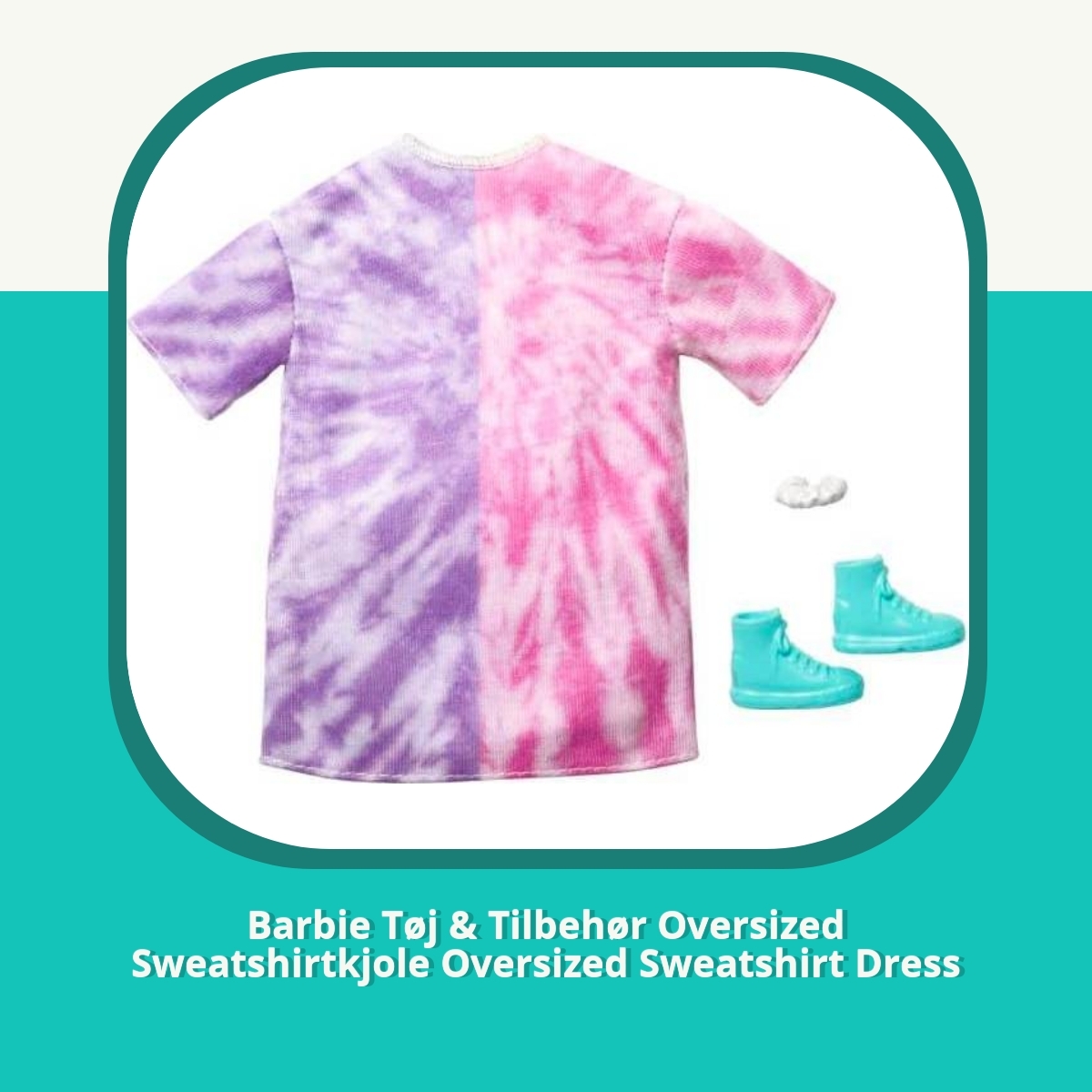 Recension af Barbie Tøj & Tilbehør Oversized Sweatshirtkjole Oversized Sweatshirt Dress