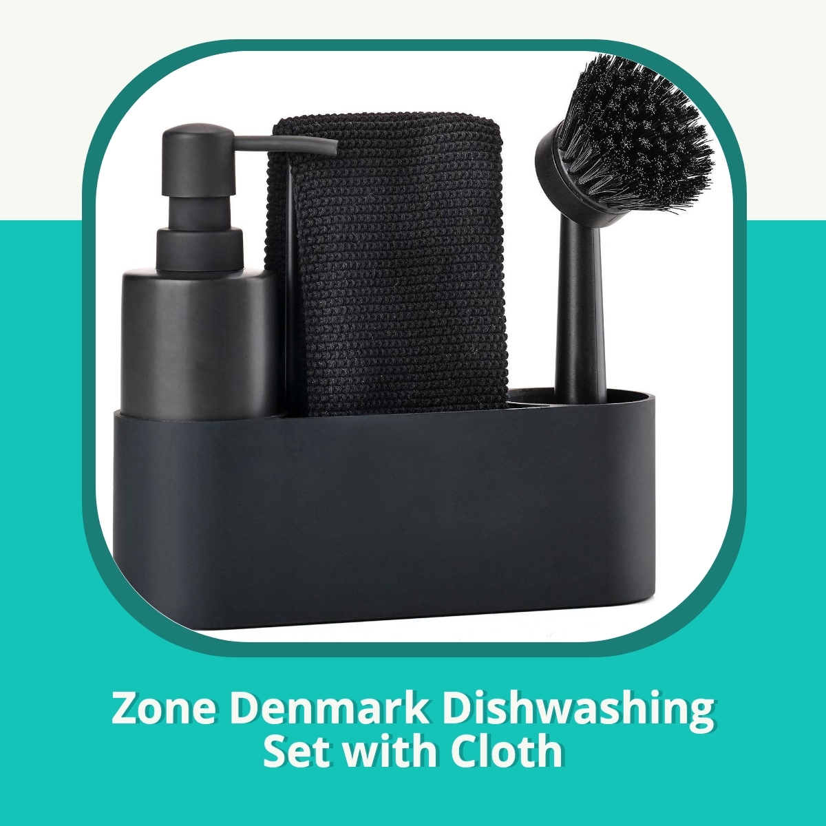 Anmeldelse af Zone Denmark Dishwashing Set with Cloth