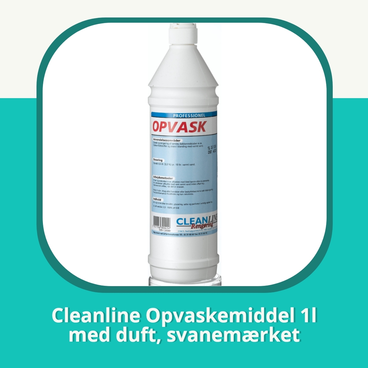 Anmeldelse af Cleanline Opvaskemiddel 1l med duft, svanemærket