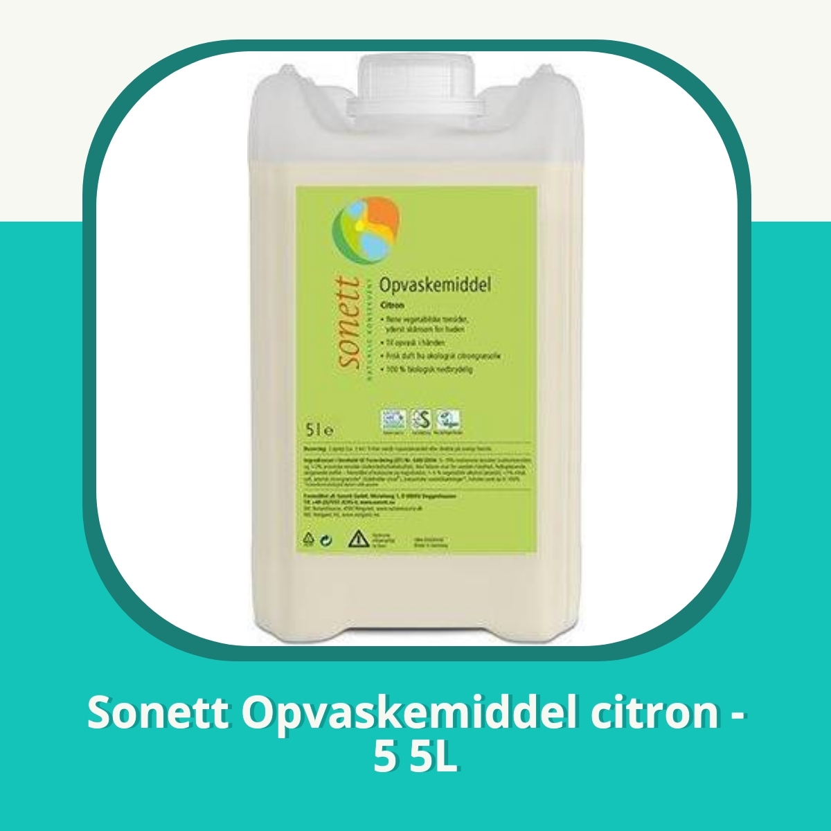 Anmeldelse af Sonett Opvaskemiddel citron - 5 5L