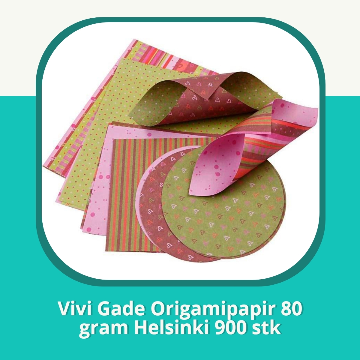 Anmeldelse af Vivi Gade Origamipapir 80 gram Helsinki 900 stk