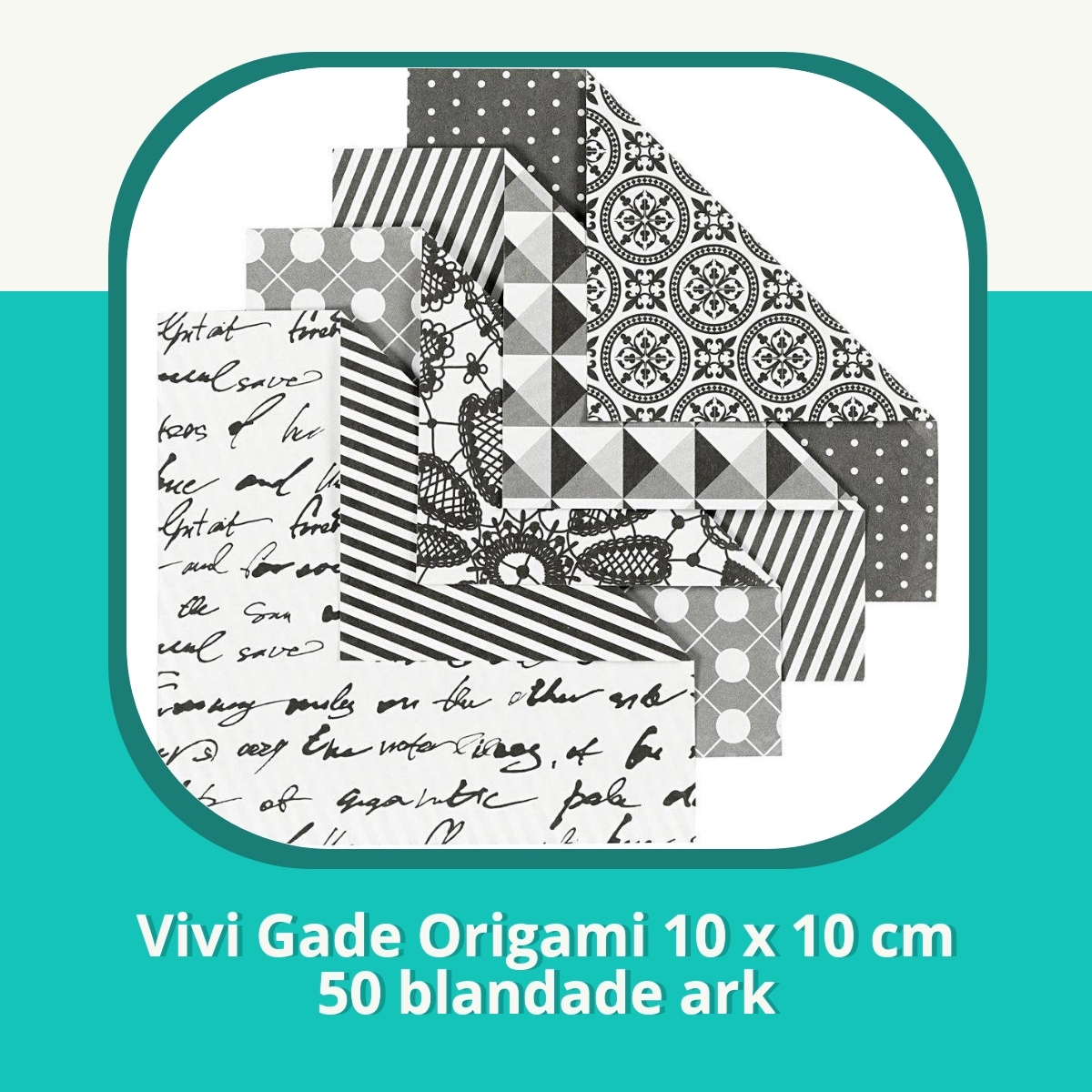 Recension af Vivi Gade Origami 10 x 10 cm 50 blandade ark