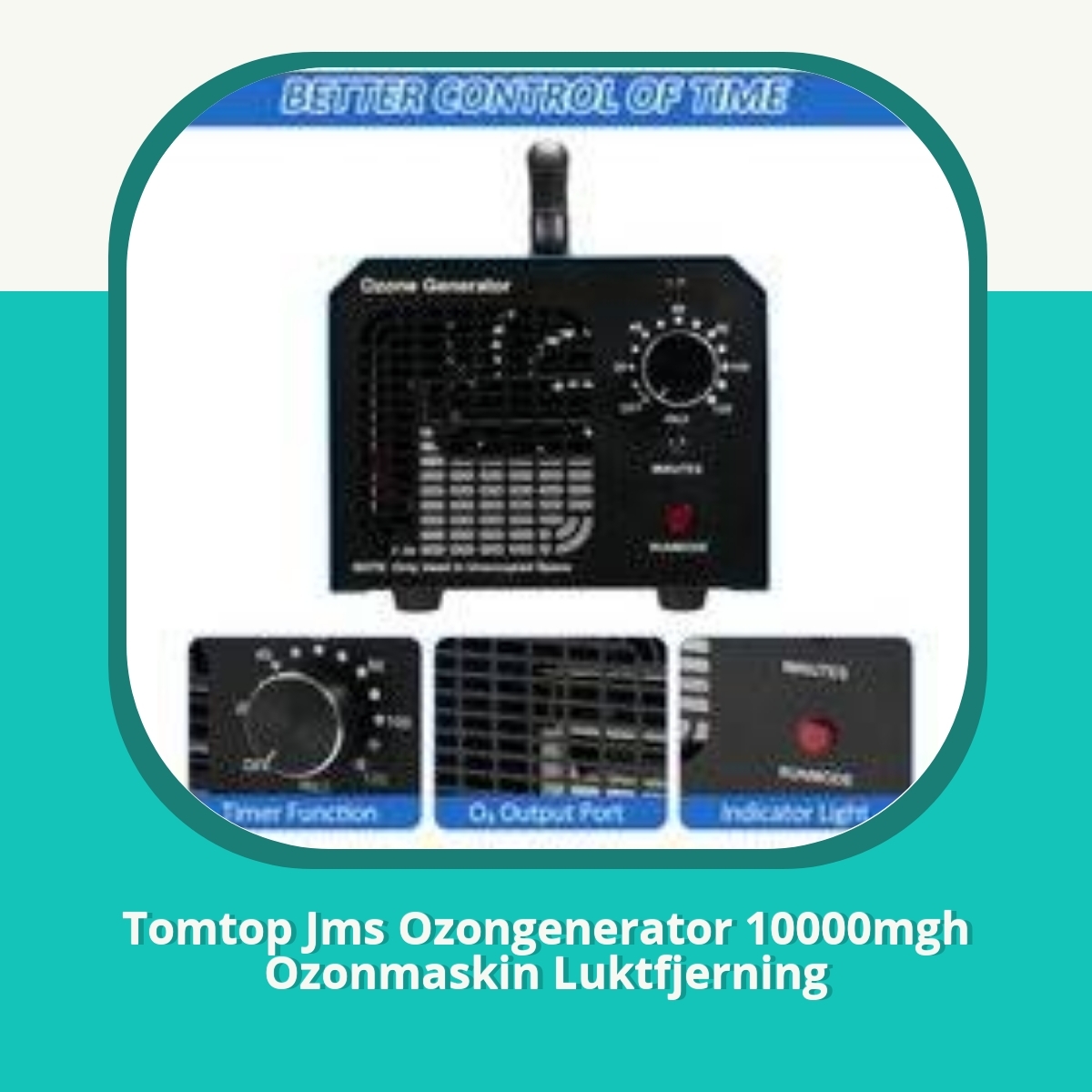 Anmeldelse af Tomtop Jms Ozongenerator 10000mgh Ozonmaskin Luktfjerning