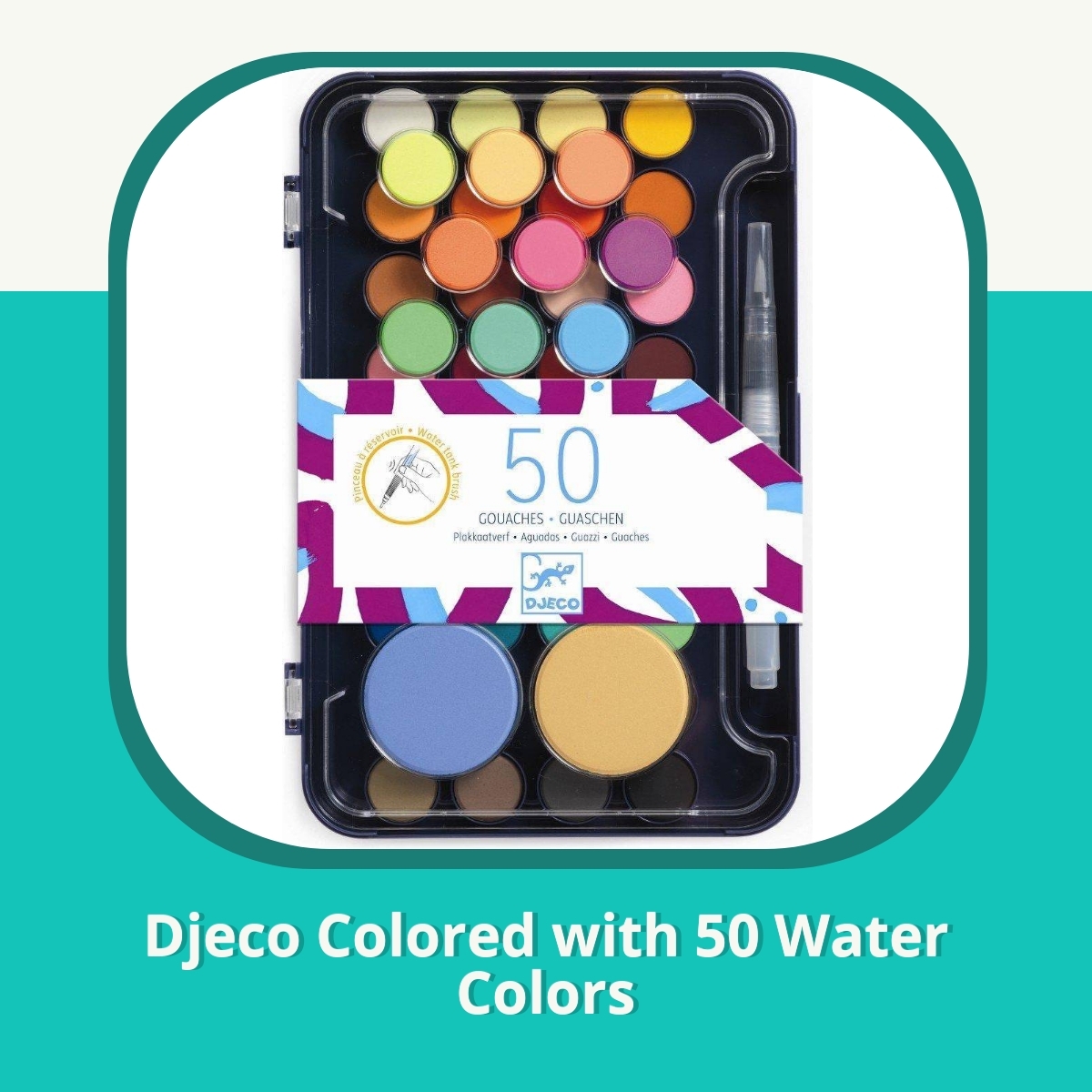Anmeldelse af Djeco Colored with 50 Water Colors