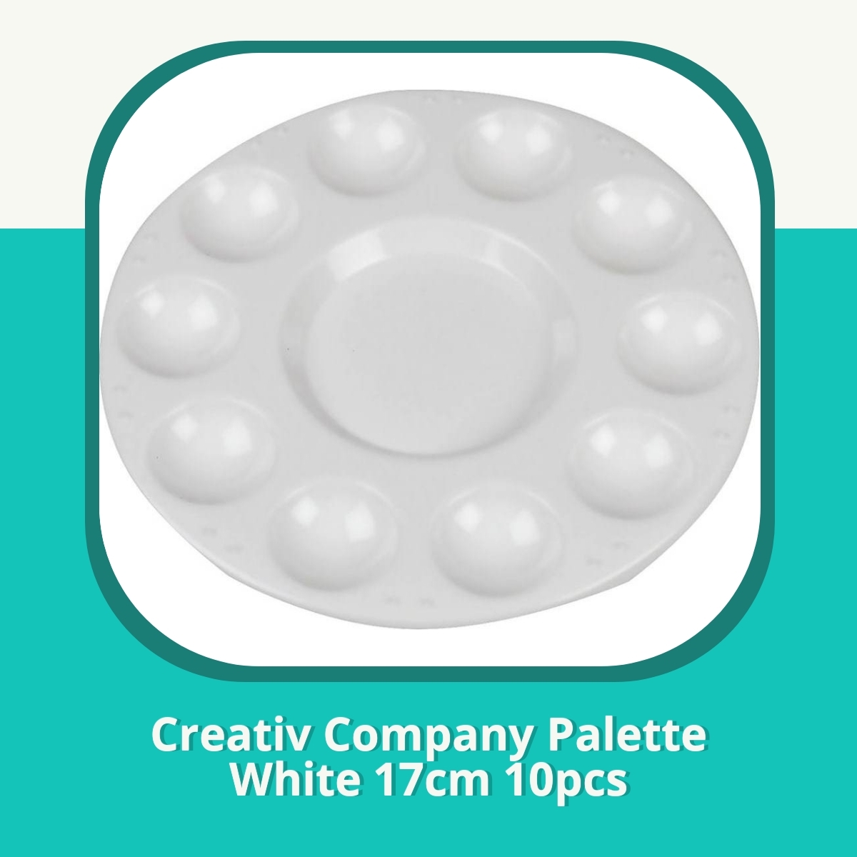 Anmeldelse af Creativ Company Palette White 17cm 10pcs
