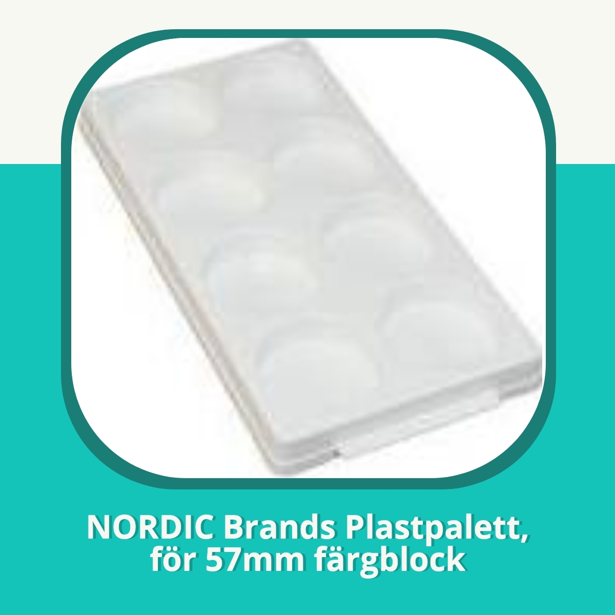 Recension af NORDIC Brands Plastpalett, för 57mm färgblock