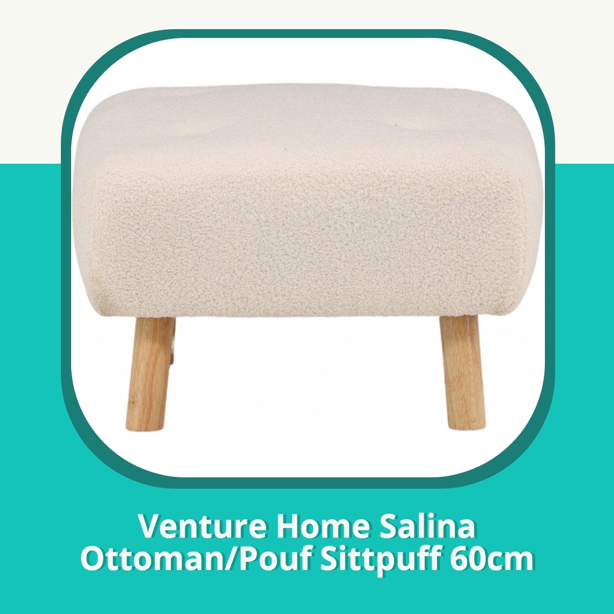 Recension af Venture Home Salina Ottoman/Pouf Sittpuff 60cm