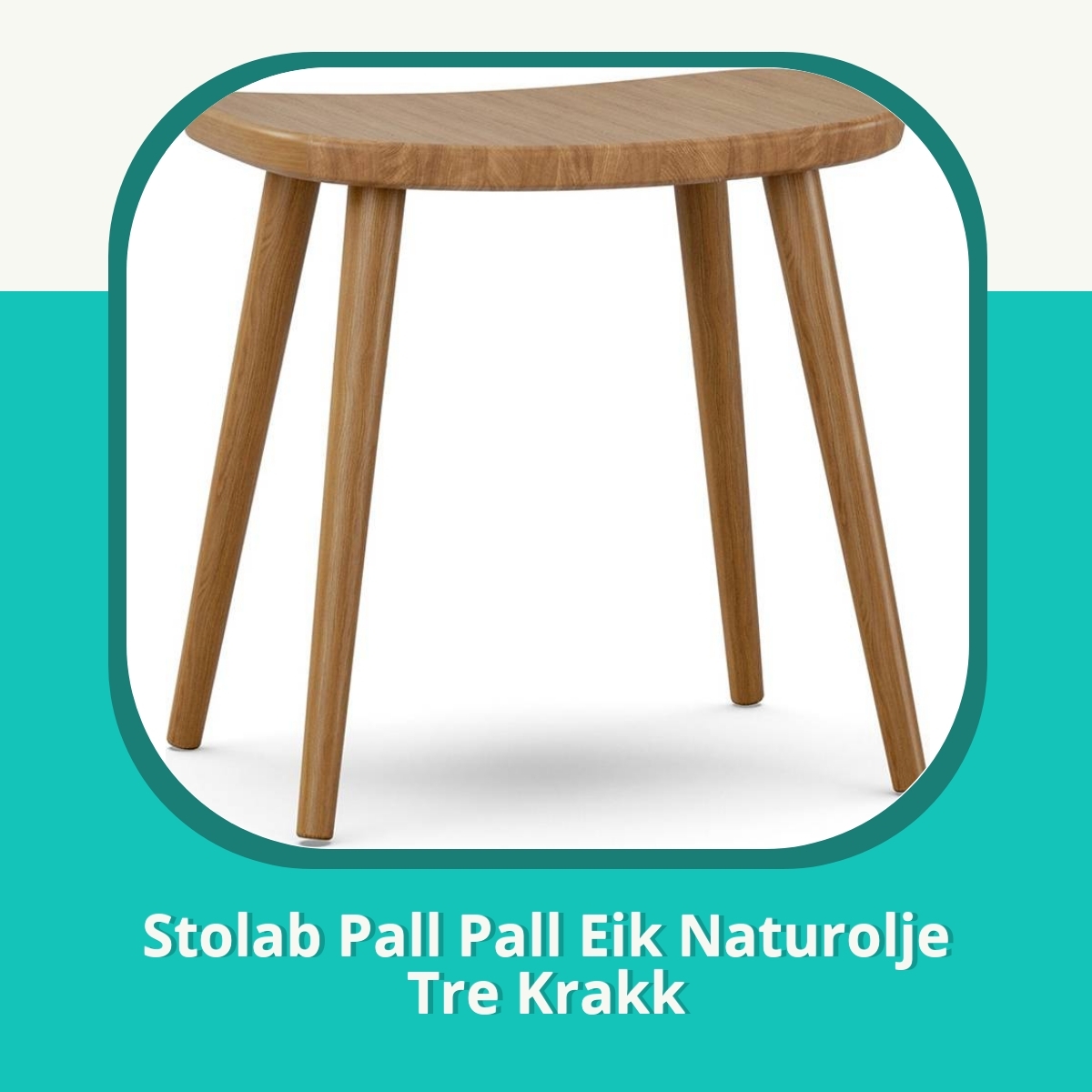 Anmeldelse af Stolab Pall Pall Eik Naturolje Tre Krakk