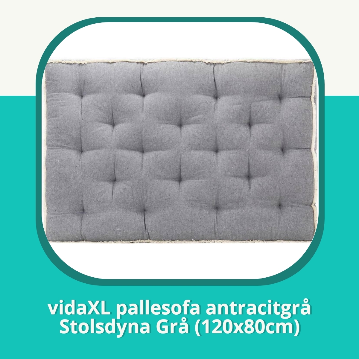 Recension af vidaXL pallesofa antracitgrå Stolsdyna Grå (120x80cm)