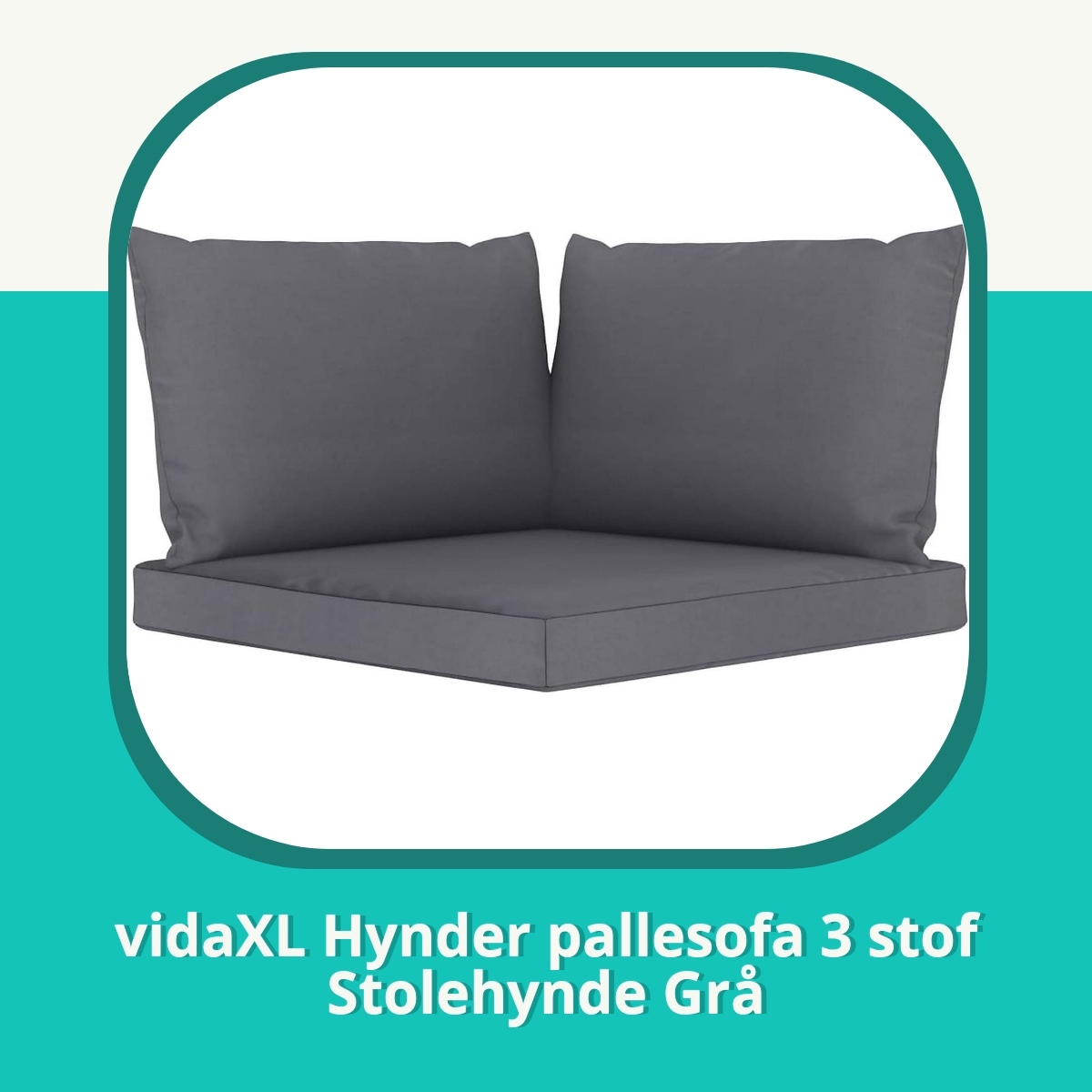Anmeldelse af vidaXL Hynder pallesofa 3 stof Stolehynde Grå
