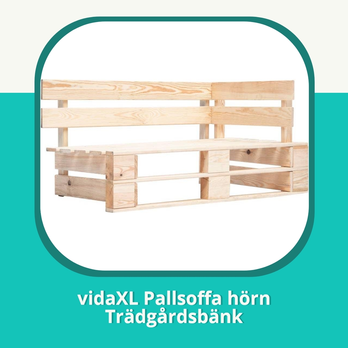Recension af vidaXL Pallsoffa hörn Trädgårdsbänk