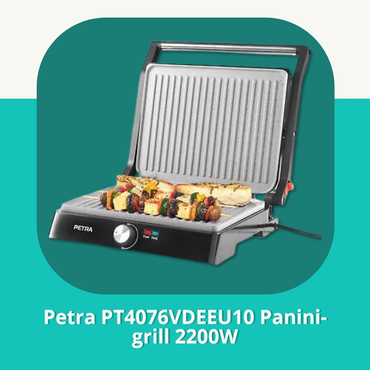 Anmeldelse af Petra PT4076VDEEU10 Panini-grill 2200W