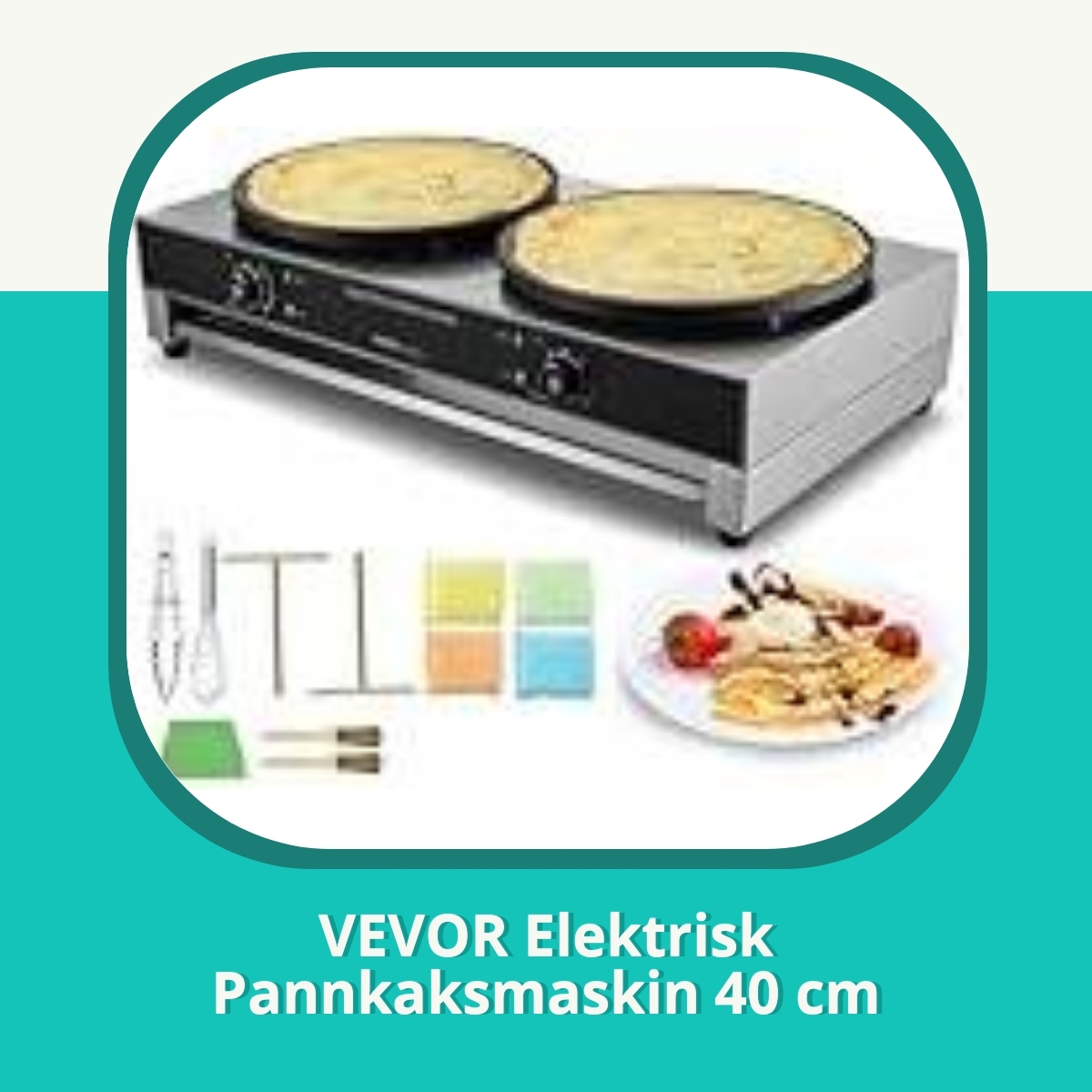 Recension af VEVOR Elektrisk Pannkaksmaskin 40 cm