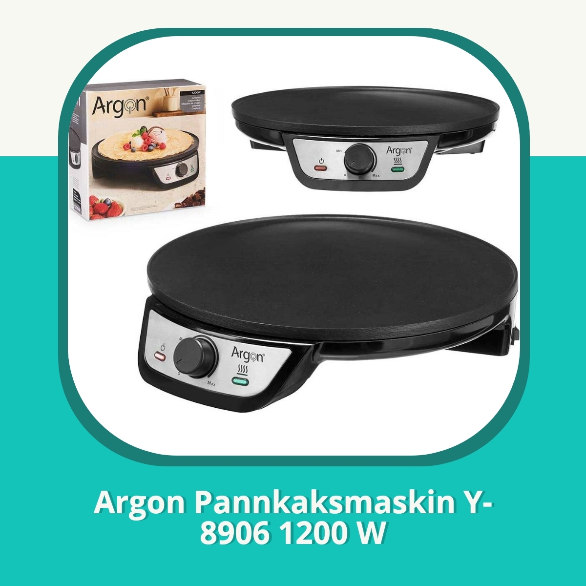 Recension af Argon Pannkaksmaskin Y-8906 1200 W