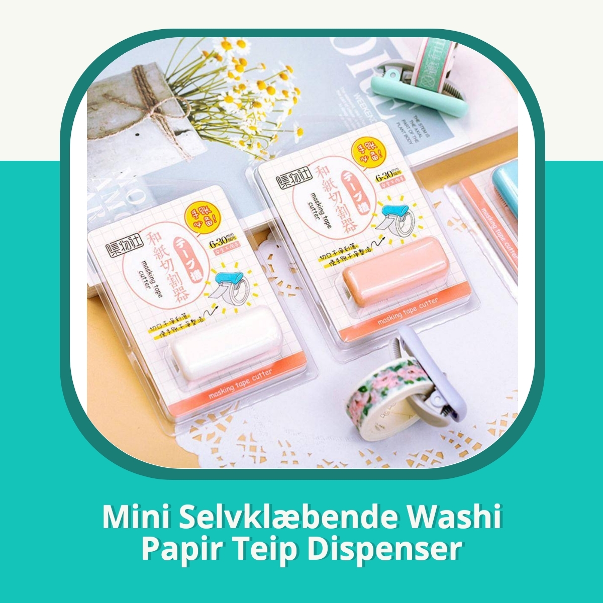 Anmeldelse af Mini Selvklæbende Washi Papir Teip Dispenser
