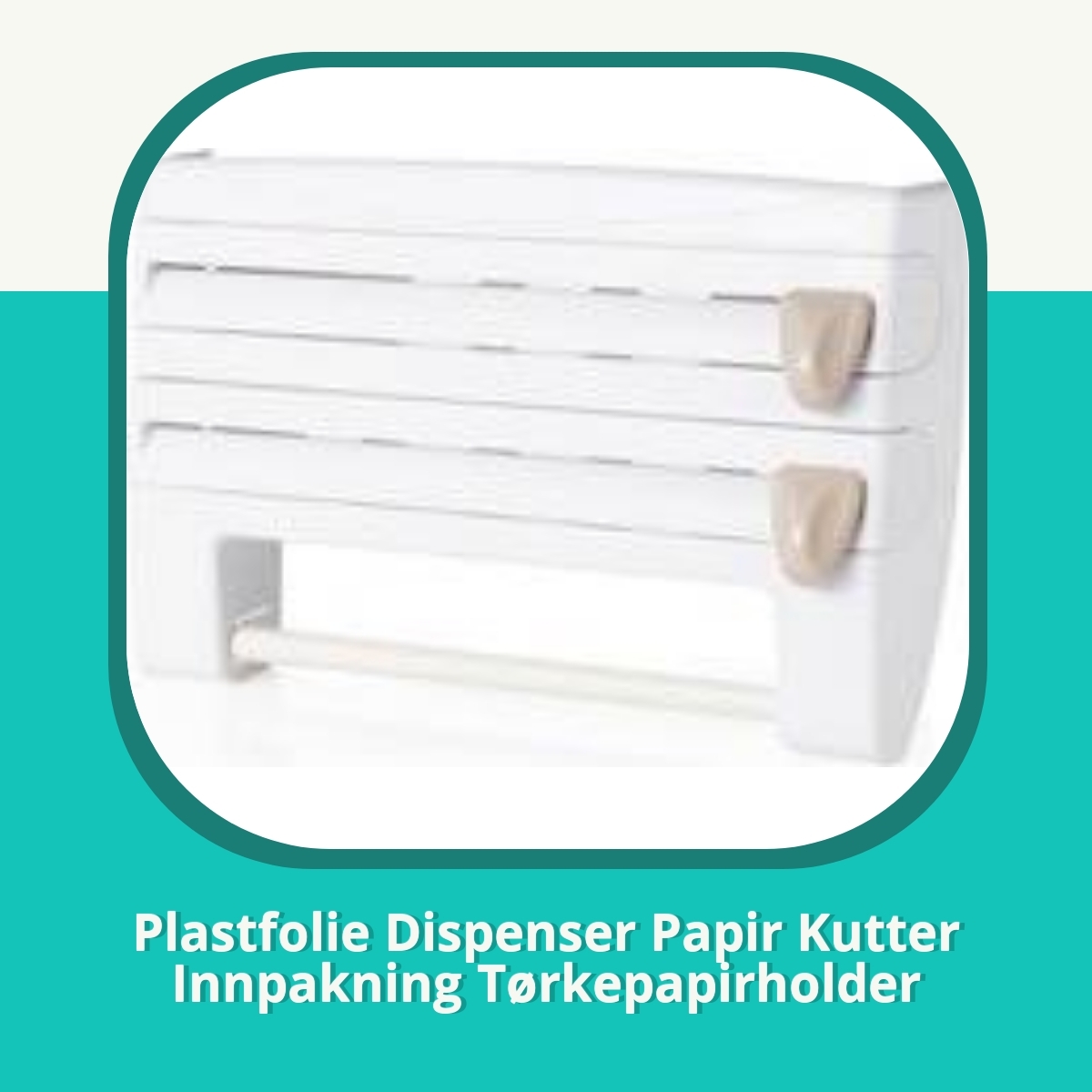 Anmeldelse af Plastfolie Dispenser Papir Kutter Innpakning Tørkepapirholder