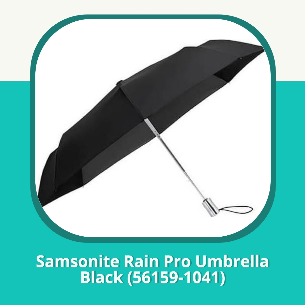Recension af Samsonite Rain Pro Umbrella Black (56159-1041)