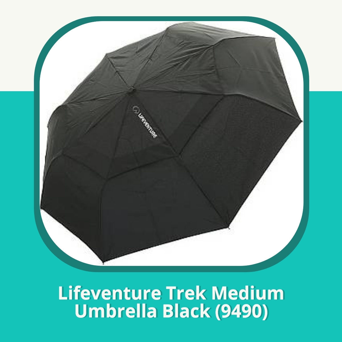Anmeldelse af Lifeventure Trek Medium Umbrella Black (9490)