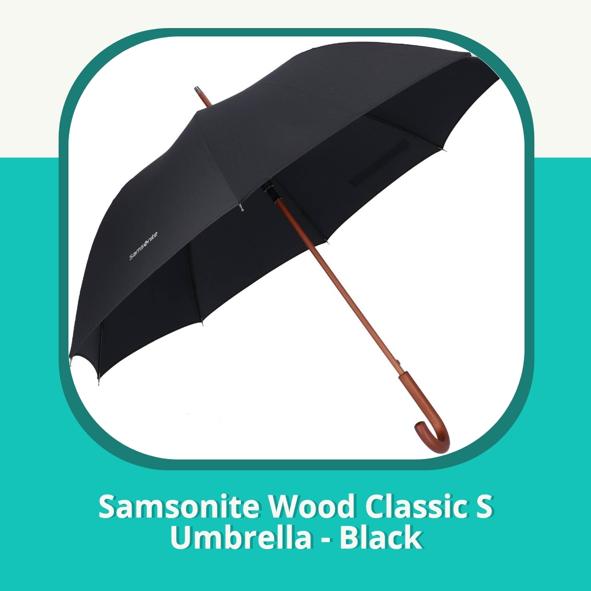 Recension af Samsonite Wood Classic S Umbrella - Black