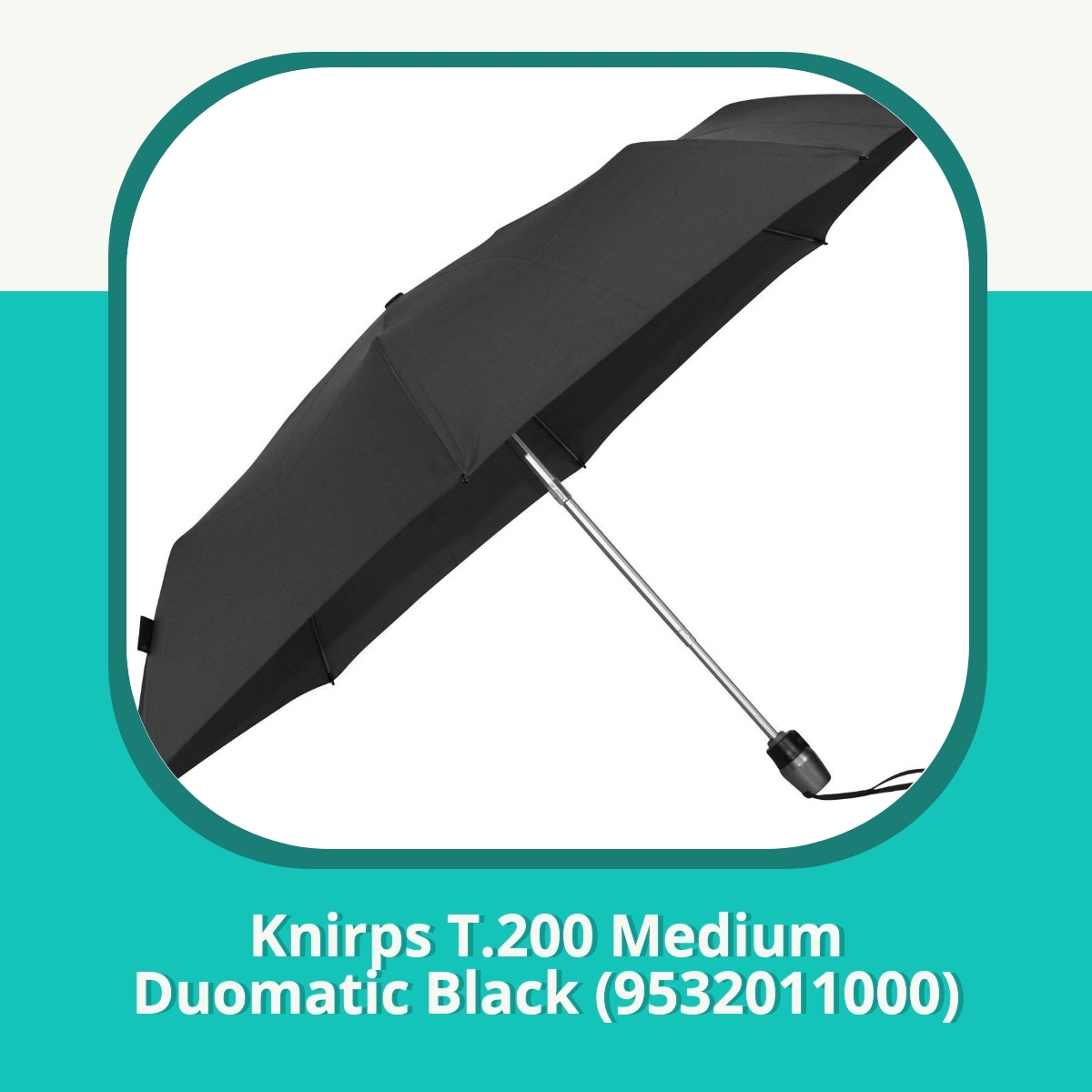 Anmeldelse af Knirps T.200 Medium Duomatic Black (9532011000)
