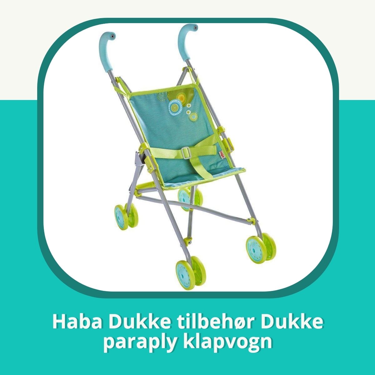 Anmeldelse af Haba Dukke tilbehør Dukke paraply klapvogn