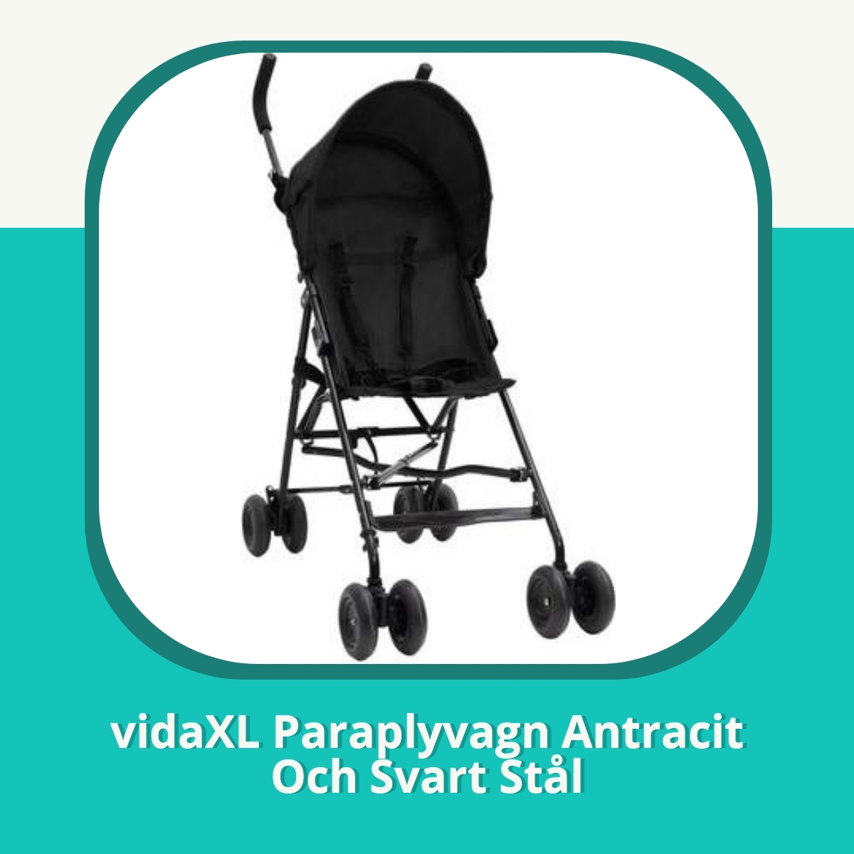 Recension af vidaXL Paraplyvagn Antracit Och Svart Stål
