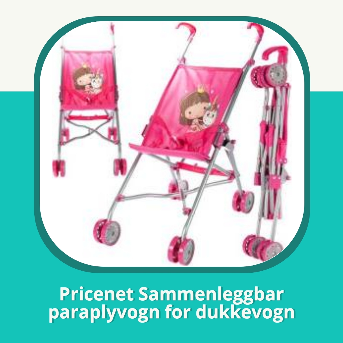 Anmeldelse af Pricenet Sammenleggbar paraplyvogn for dukkevogn