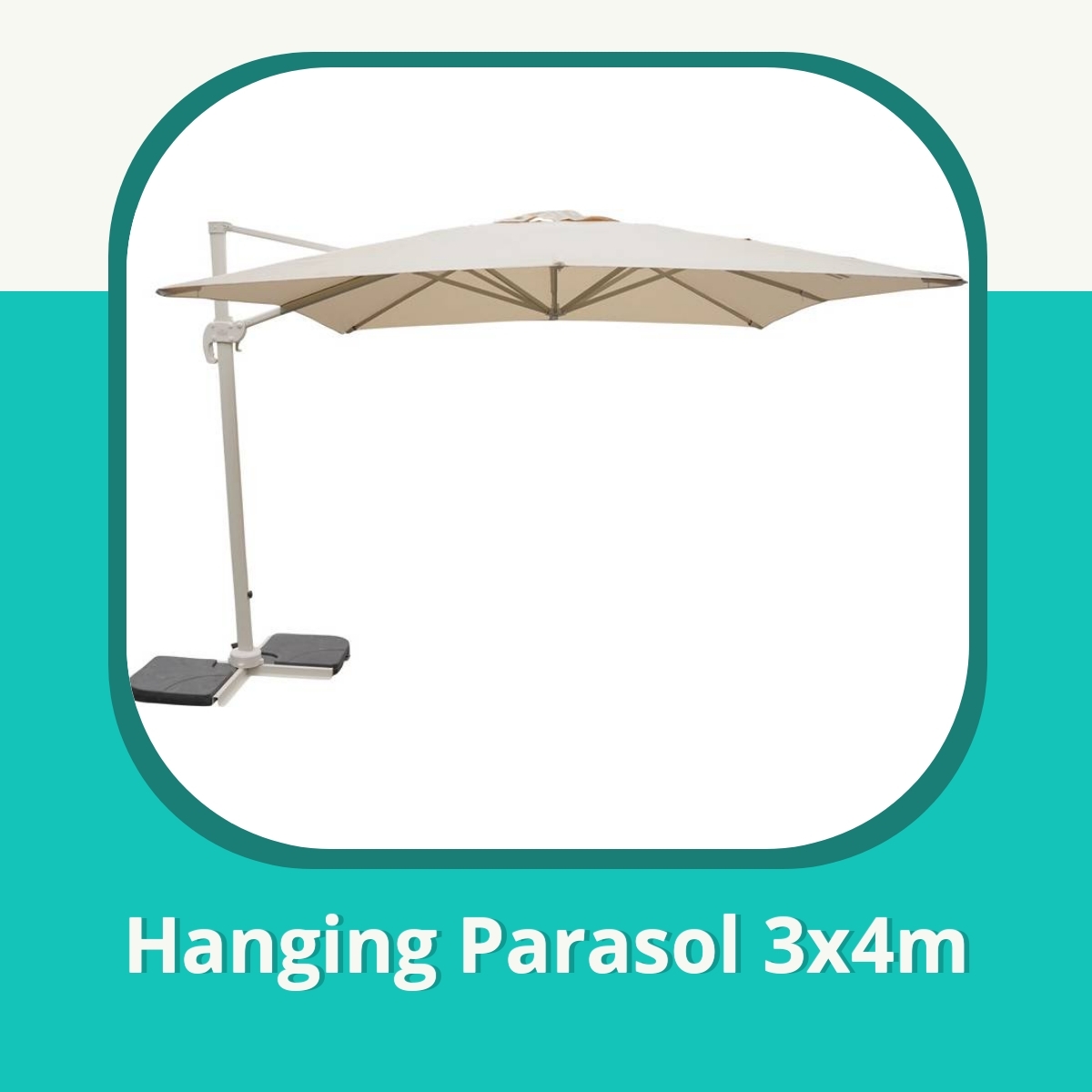 Anmeldelse af Hanging Parasol 3x4m