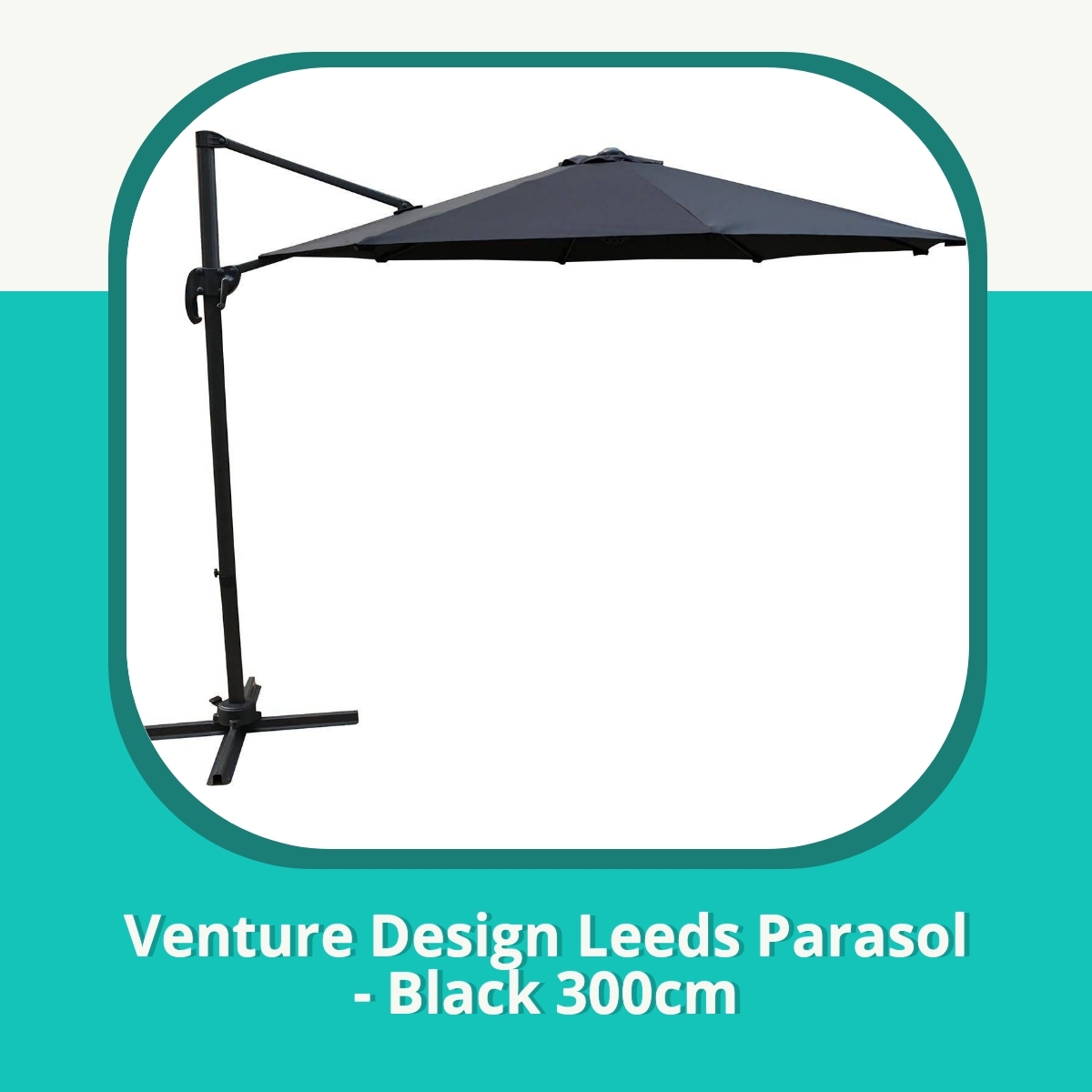 Recension af Venture Design Leeds Parasol - Black 300cm