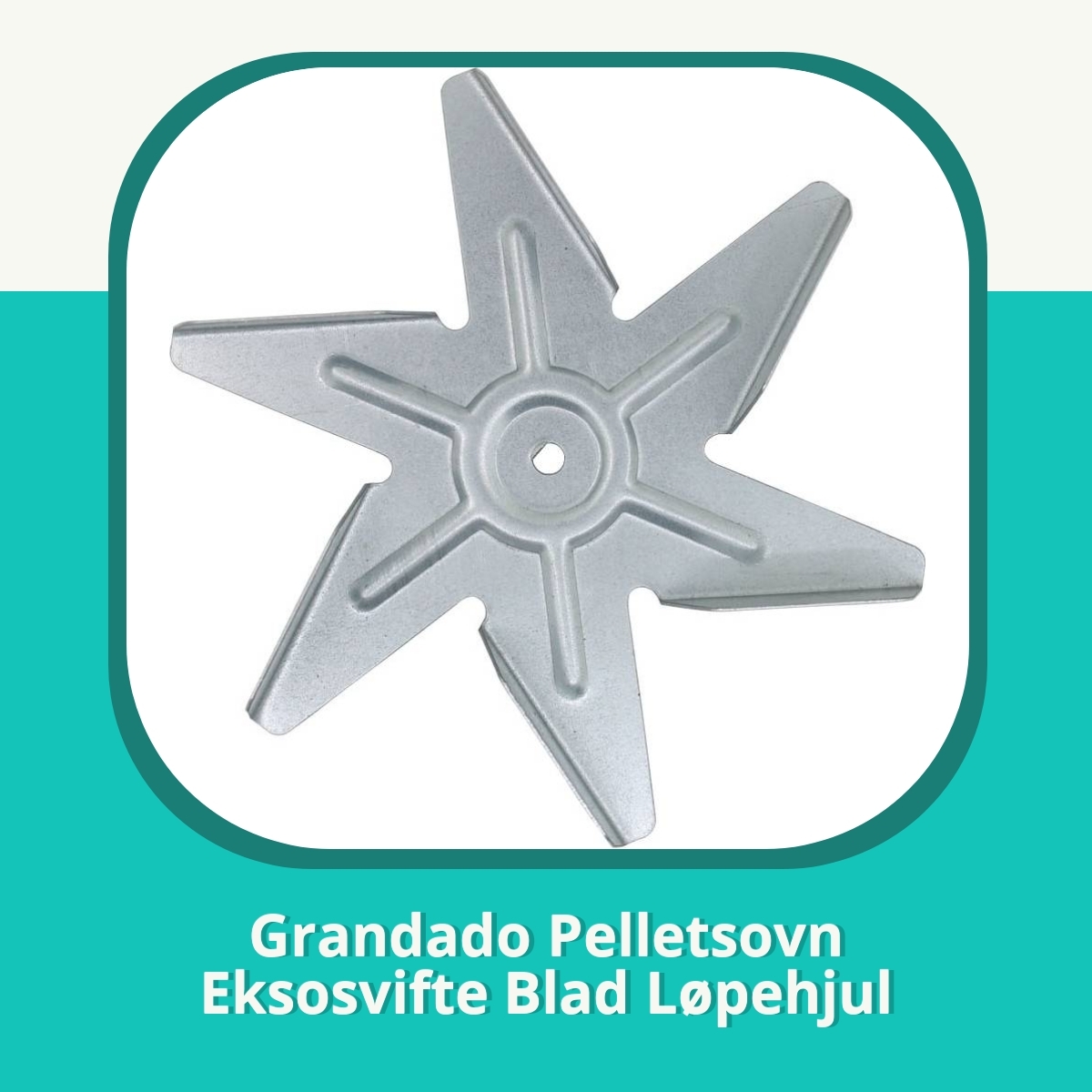 Anmeldelse Grandado Pelletsovn Eksosvifte Blad Løpehjul
