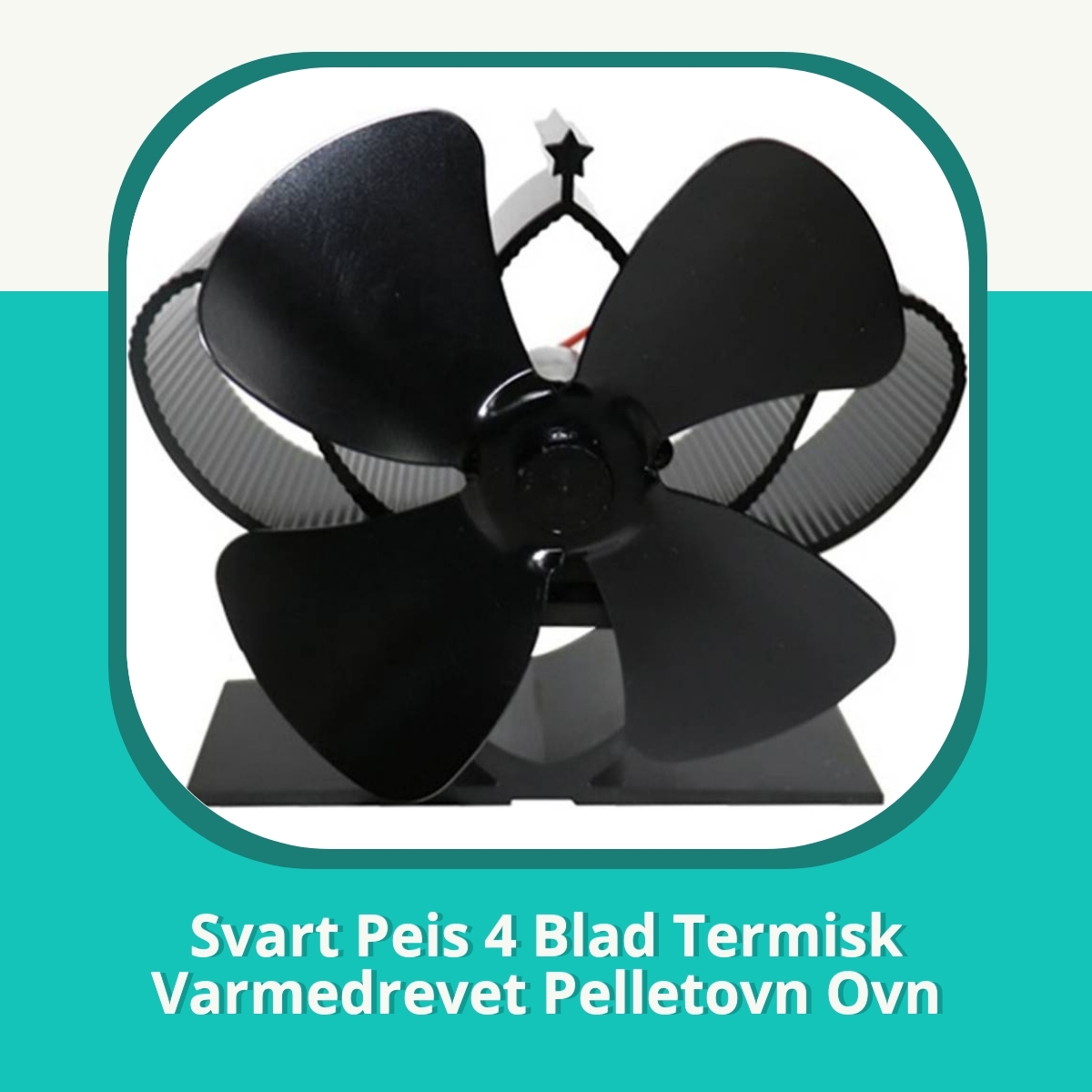 Anmeldelse af Svart Peis 4 Blad Termisk Varmedrevet Pelletovn Ovn