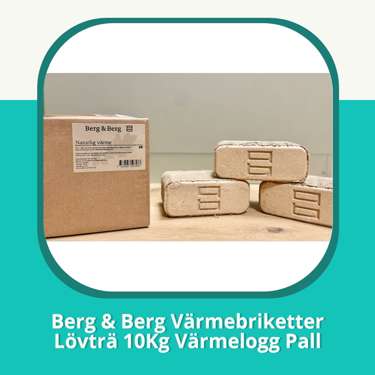 Recension af Berg & Berg Värmebriketter Lövträ 10Kg Värmelogg Pall