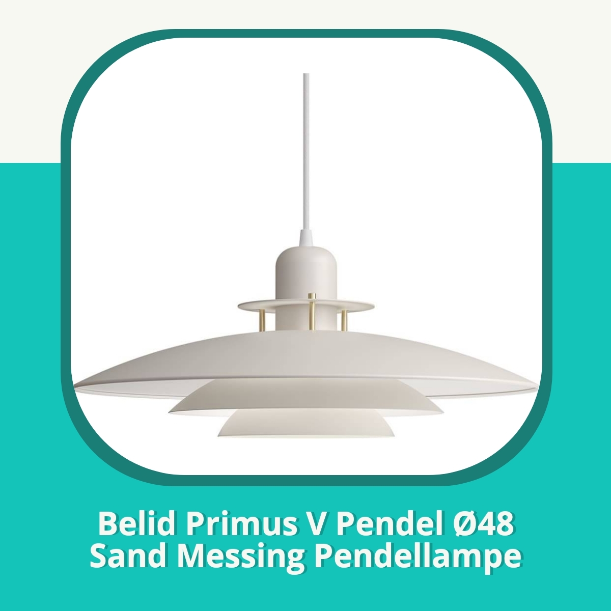 Anmeldelse af Belid Primus V Pendel Ø48 Sand Messing Pendellampe