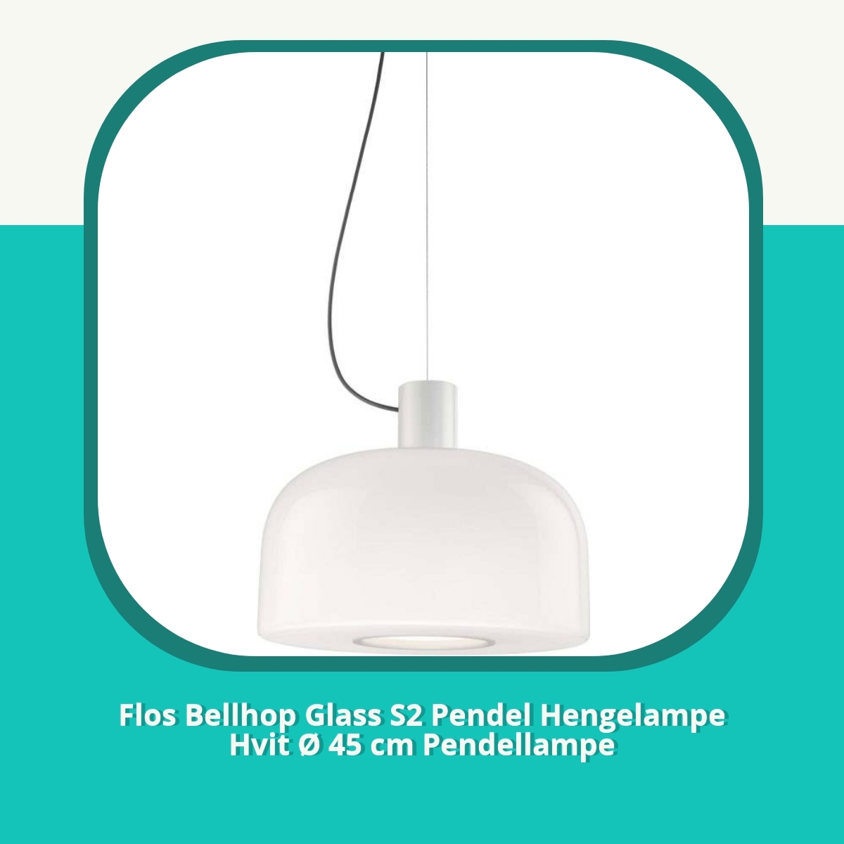 Anmeldelse af Flos Bellhop Glass S2 Pendel Hengelampe Hvit Ø 45 cm Pendellampe