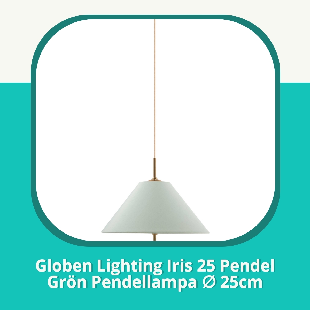 Recension Globen Lighting Iris 25 Pendel Grön Pendellampa ∅ 25cm
