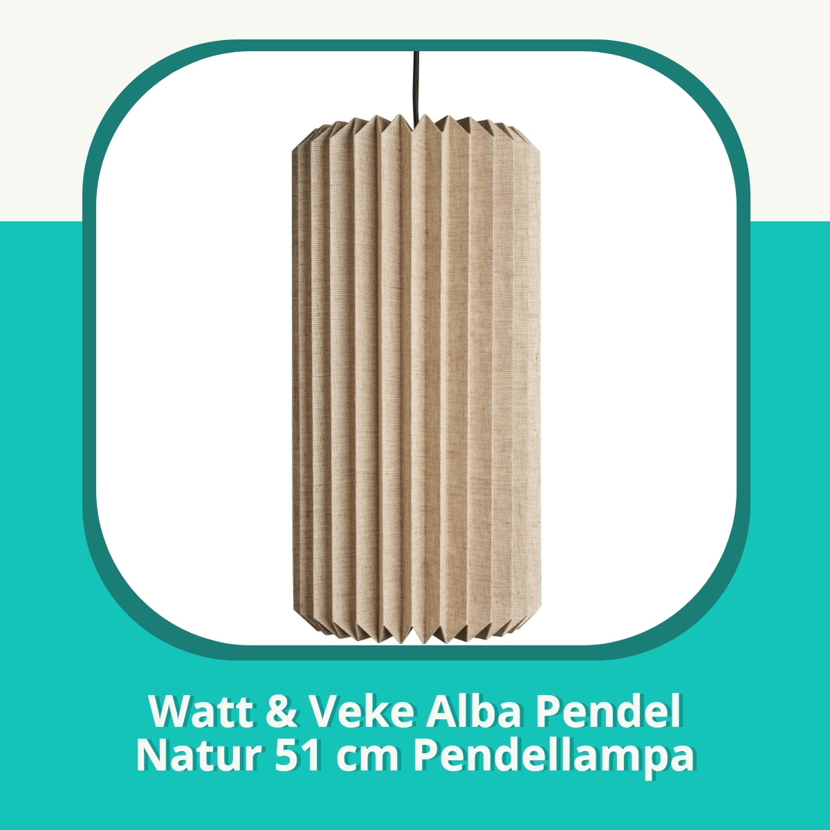 Recension af Watt & Veke Alba Pendel Natur 51 cm Pendellampa