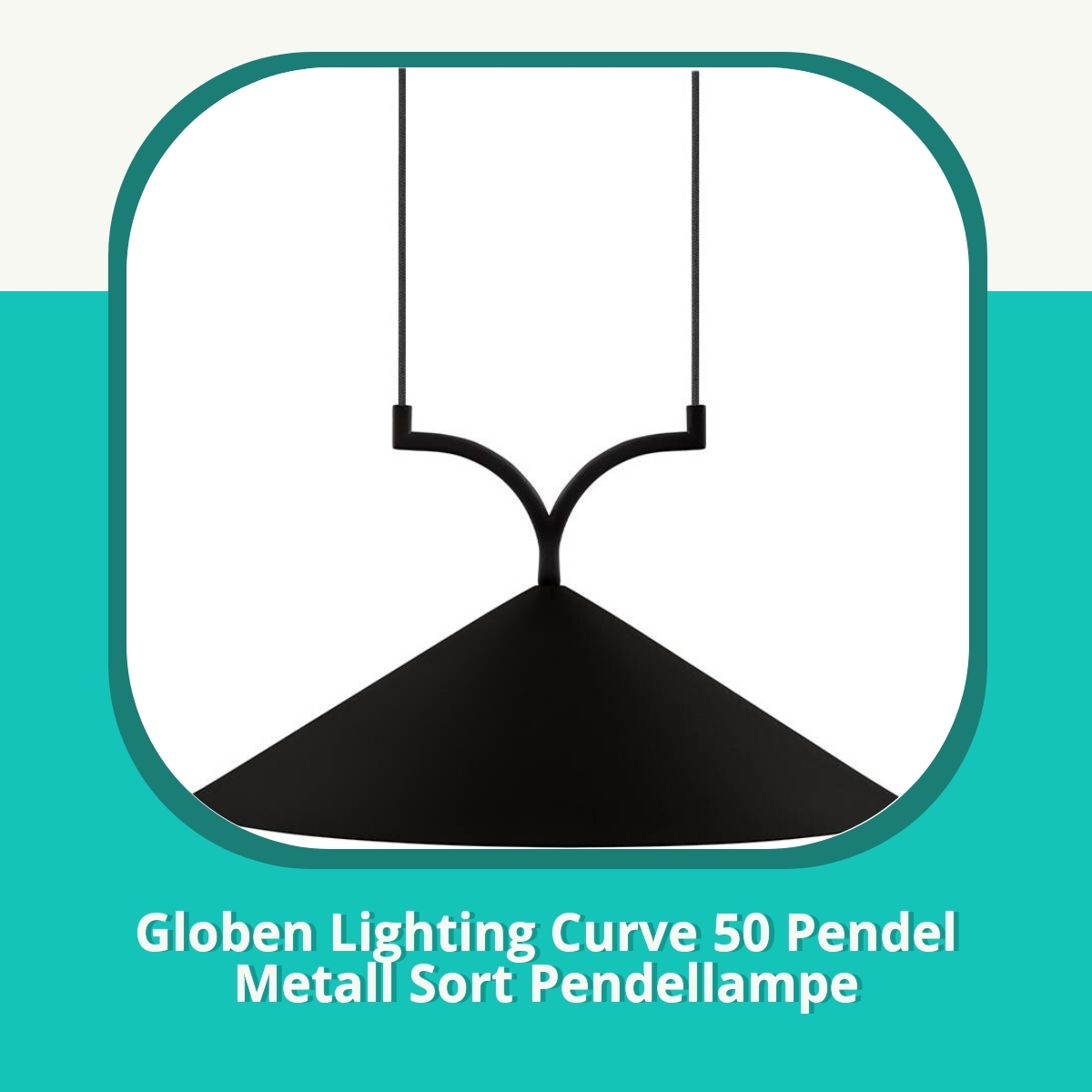 Anmeldelse af Globen Lighting Curve 50 Pendel Metall Sort Pendellampe