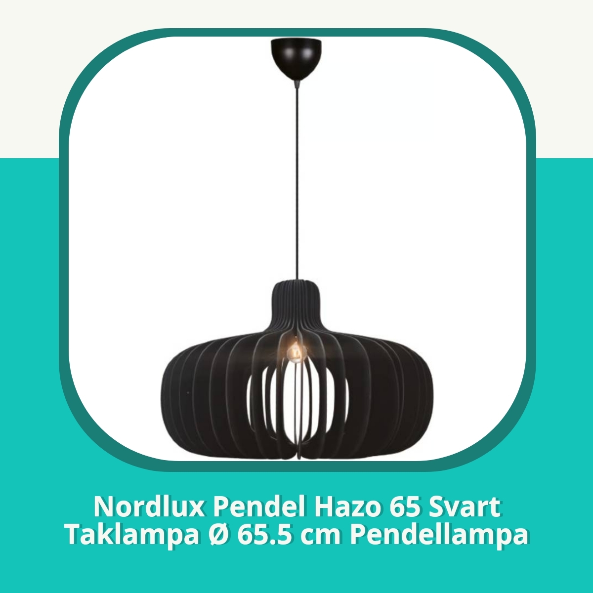 Recension af Nordlux Pendel Hazo 65 Svart Taklampa Ø 65.5 cm Pendellampa
