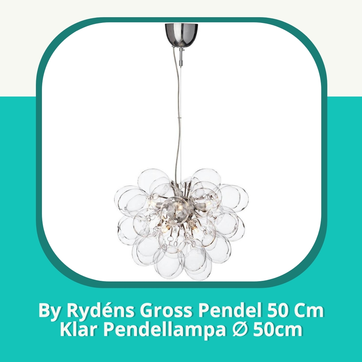 Recension af By Rydéns Gross Pendel 50 Cm Klar Pendellampa ∅ 50cm