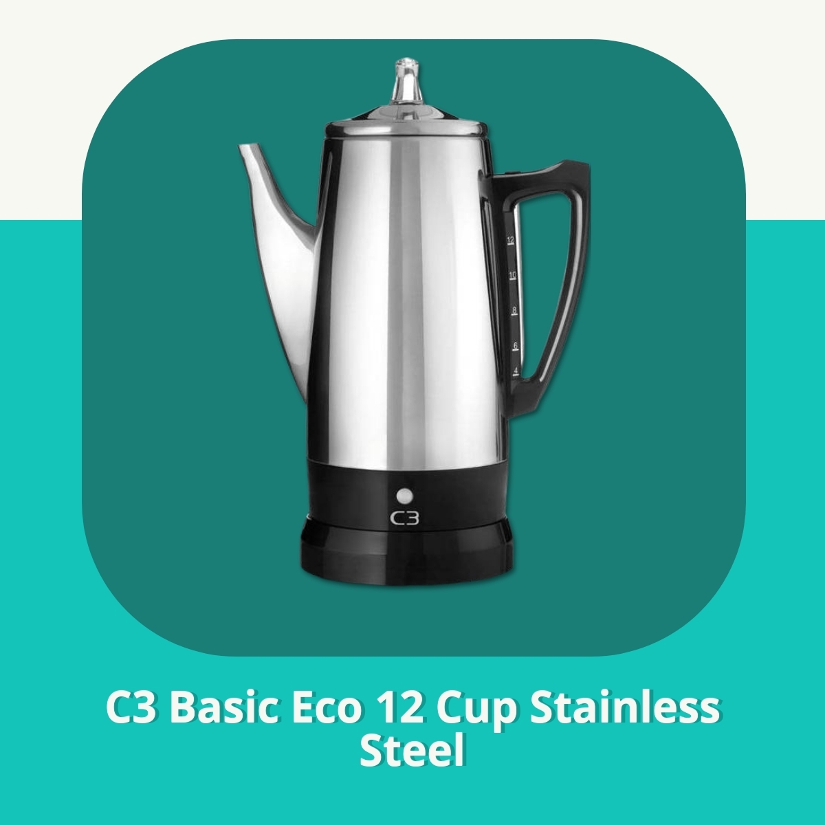 Anmeldelse af C3 Basic Eco 12 Cup Stainless Steel