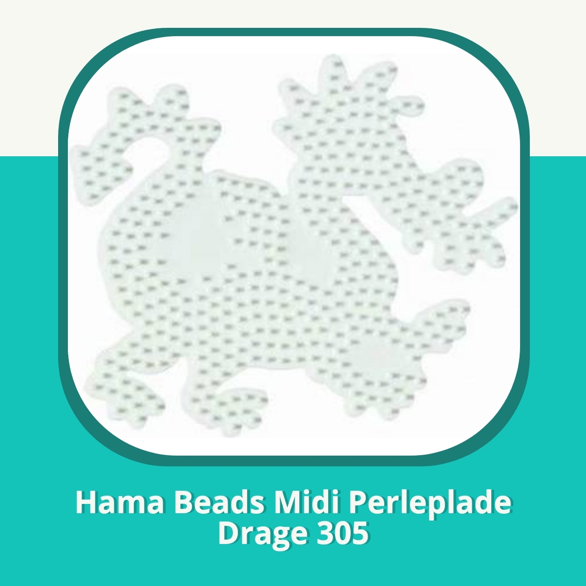 Anmeldelse af Hama Beads Midi Perleplade Drage 305