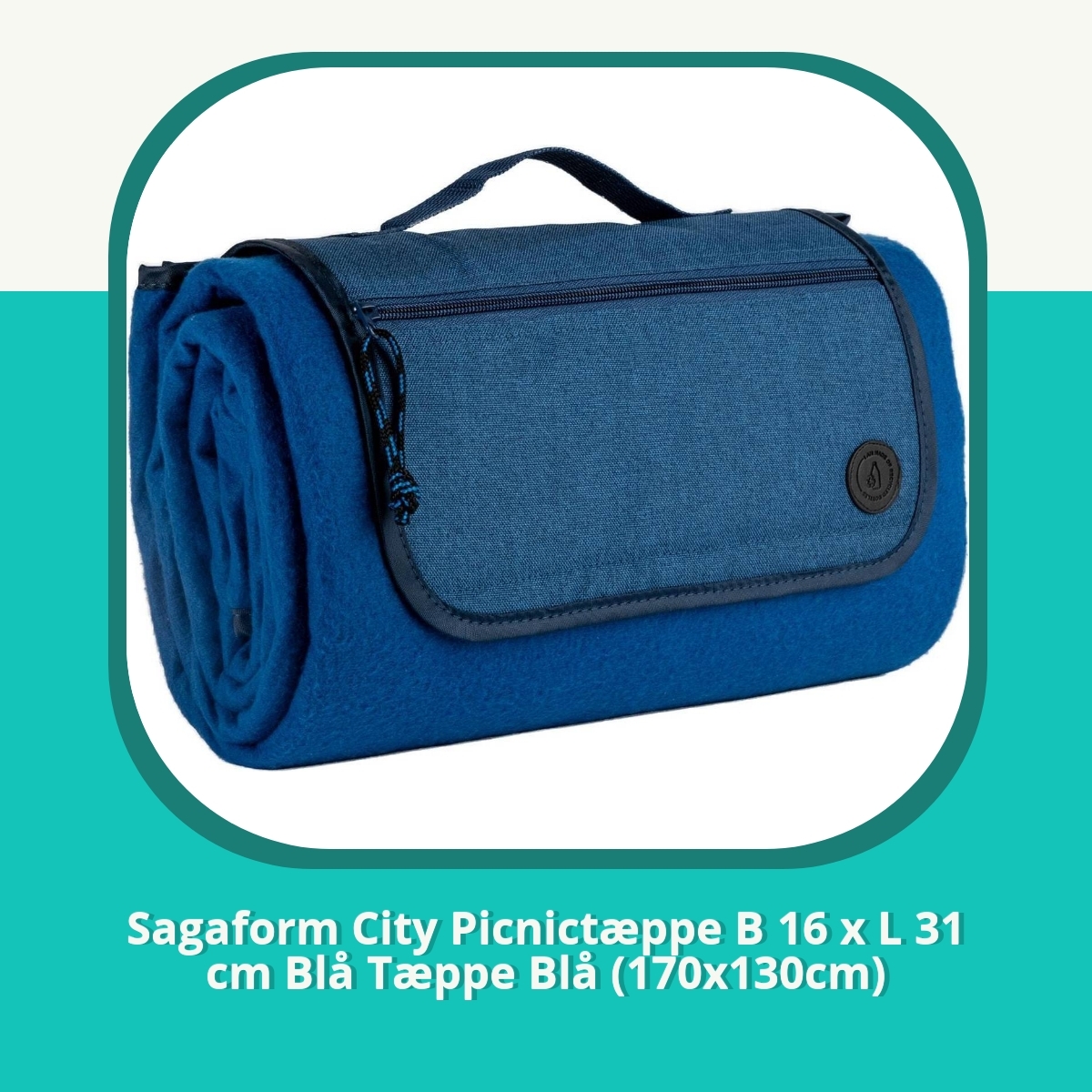 Anmeldelse af Sagaform City Picnictæppe B 16 x L 31 cm Blå Tæppe Blå (170x130cm)