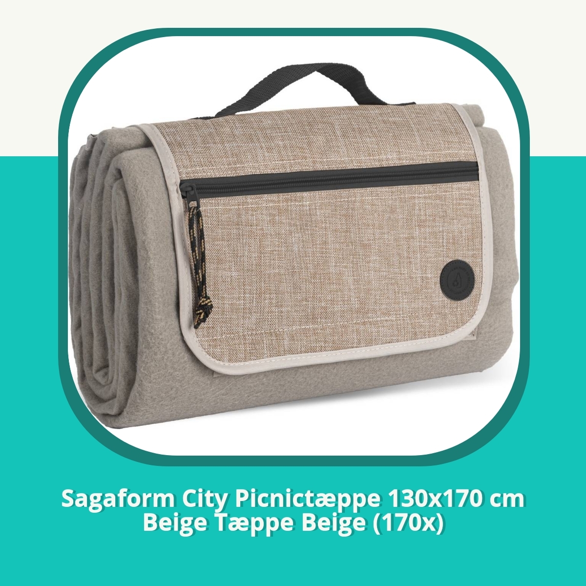 Anmeldelse af Sagaform City Picnictæppe 130x170 cm Beige Tæppe Beige (170x)