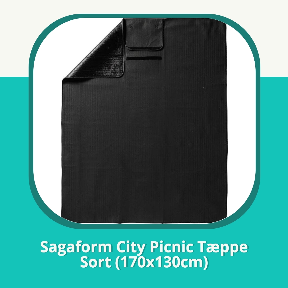 Anmeldelse af Sagaform City Picnic Tæppe Sort (170x130cm)