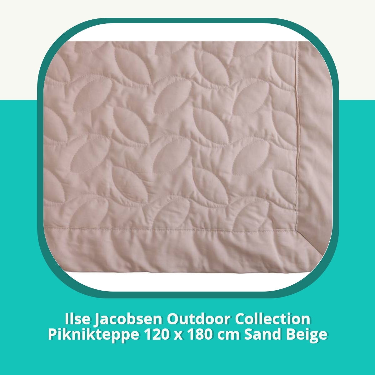 Anmeldelse af Ilse Jacobsen Outdoor Collection Piknikteppe 120 x 180 cm Sand Beige