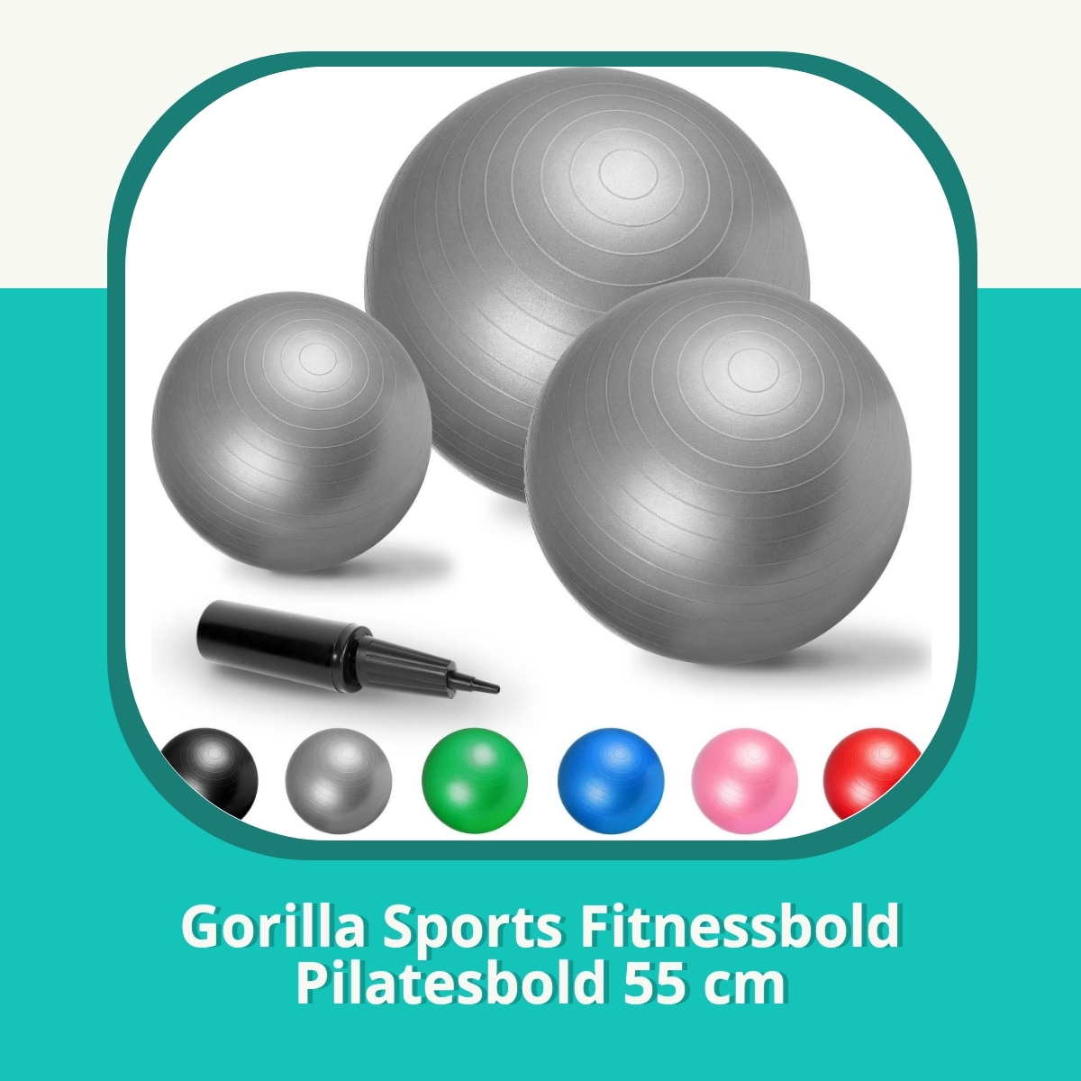 Anmeldelse af Gorilla Sports Fitnessbold Pilatesbold 55 cm