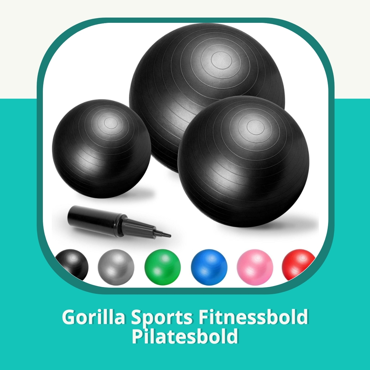 Anmeldelse af Gorilla Sports Fitnessbold Pilatesbold