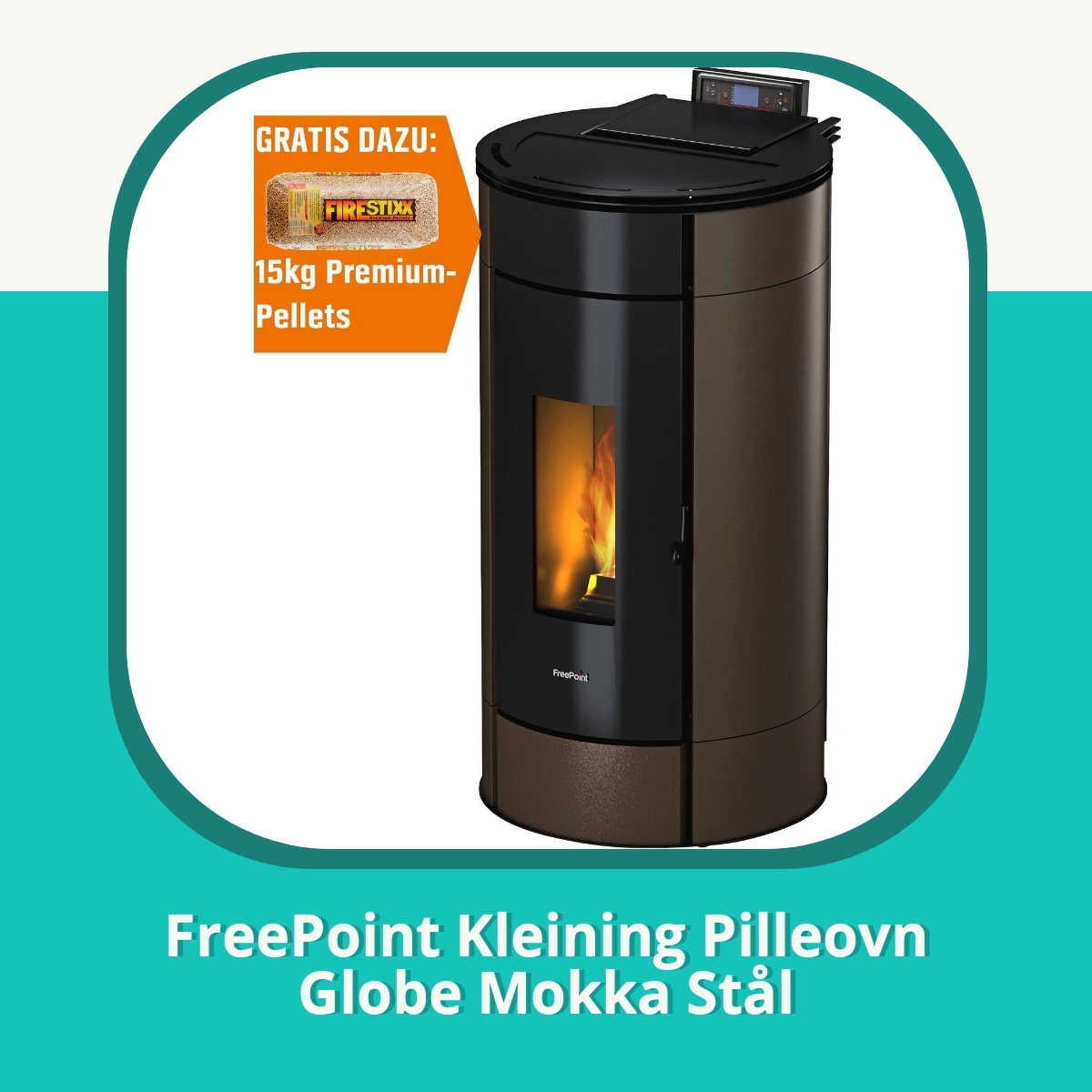 Anmeldelse af FreePoint Kleining Pilleovn Globe Mokka Stål